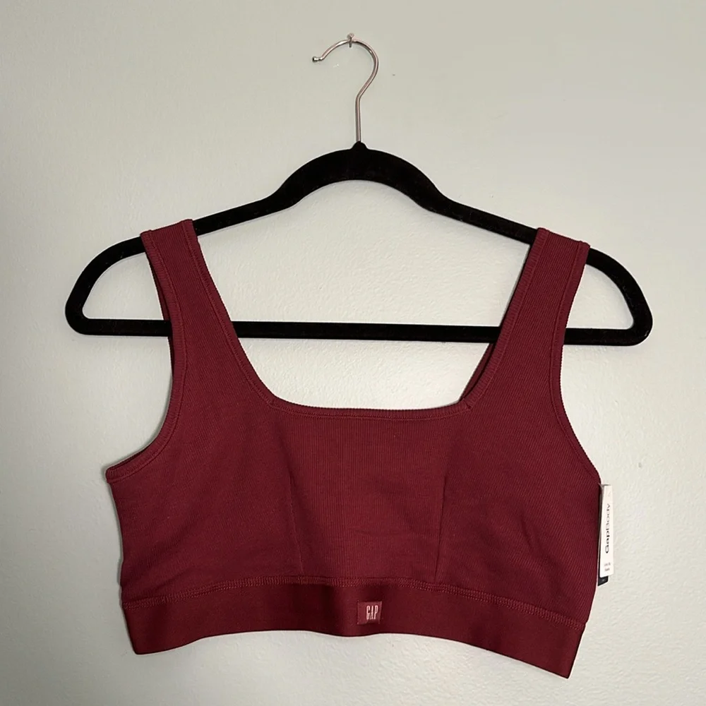 GapBody Logo Comfort Bralette Bundle Maroon and Blue Size Large